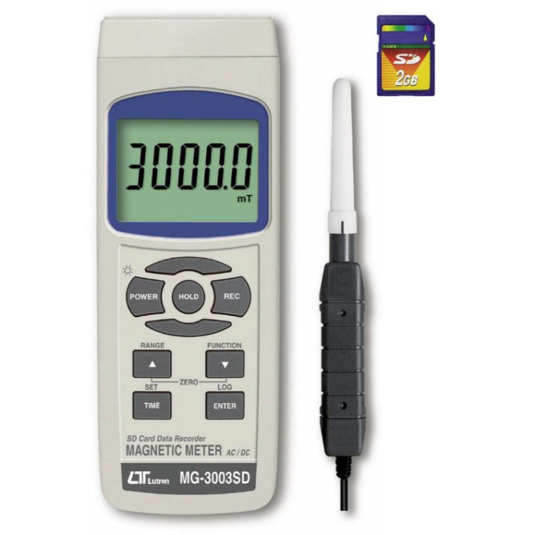 Lutron MG-3003SD AC/DC Magnetic Meter, SD Card – Silicon ...