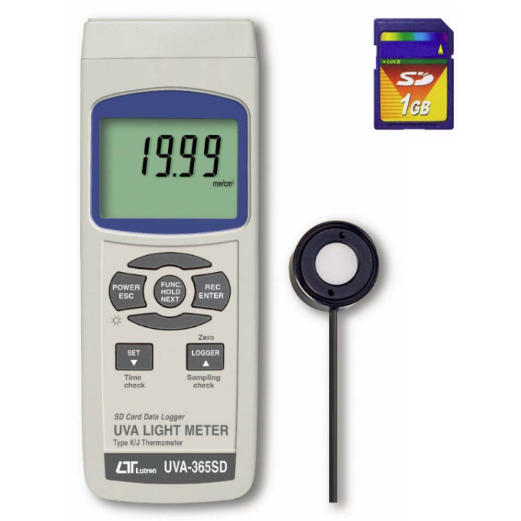 Lutron UVA365SD UVA Light Meter, SD Card Silicon Instrumentation Pte Ltd