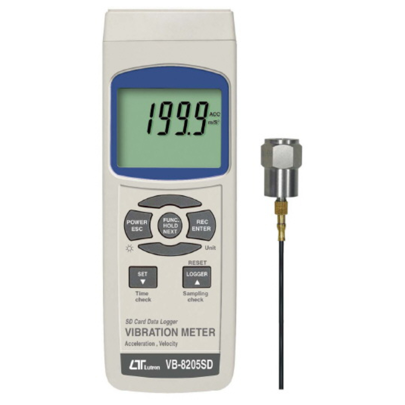 Lutron VB8205SD Vibration Meter, Acc/Vel, SD Card Silicon